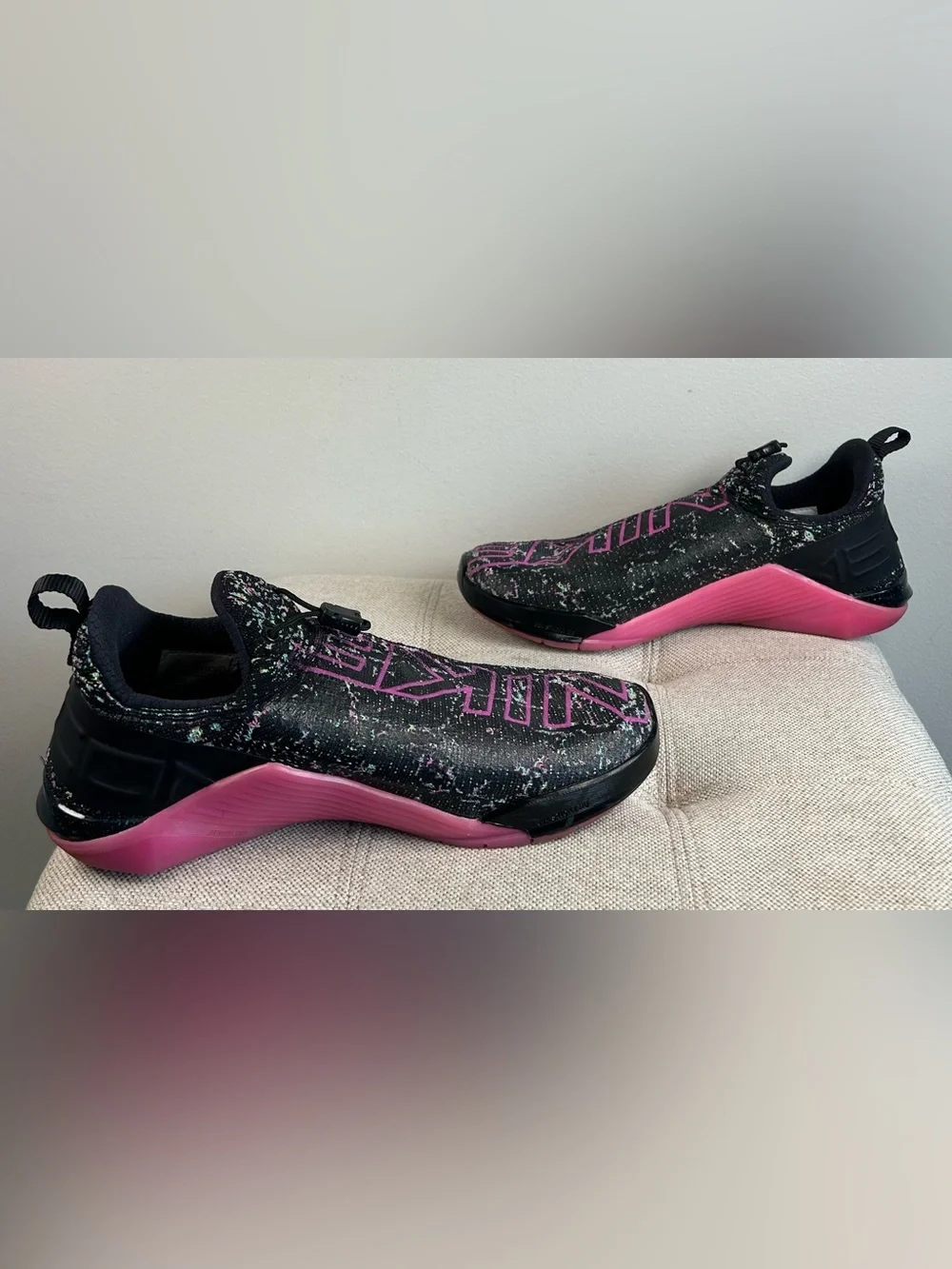 Nike React Metcon AMP Black Pink Cross Training Gym Shoes Womens 9.5 CT9155-063 - Picture 5 of 15